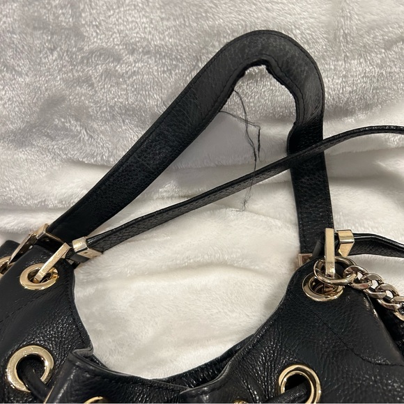 Michael Kors Leather Hobo Bag in Black with Goldtone Hardware - Picture 4 of 4